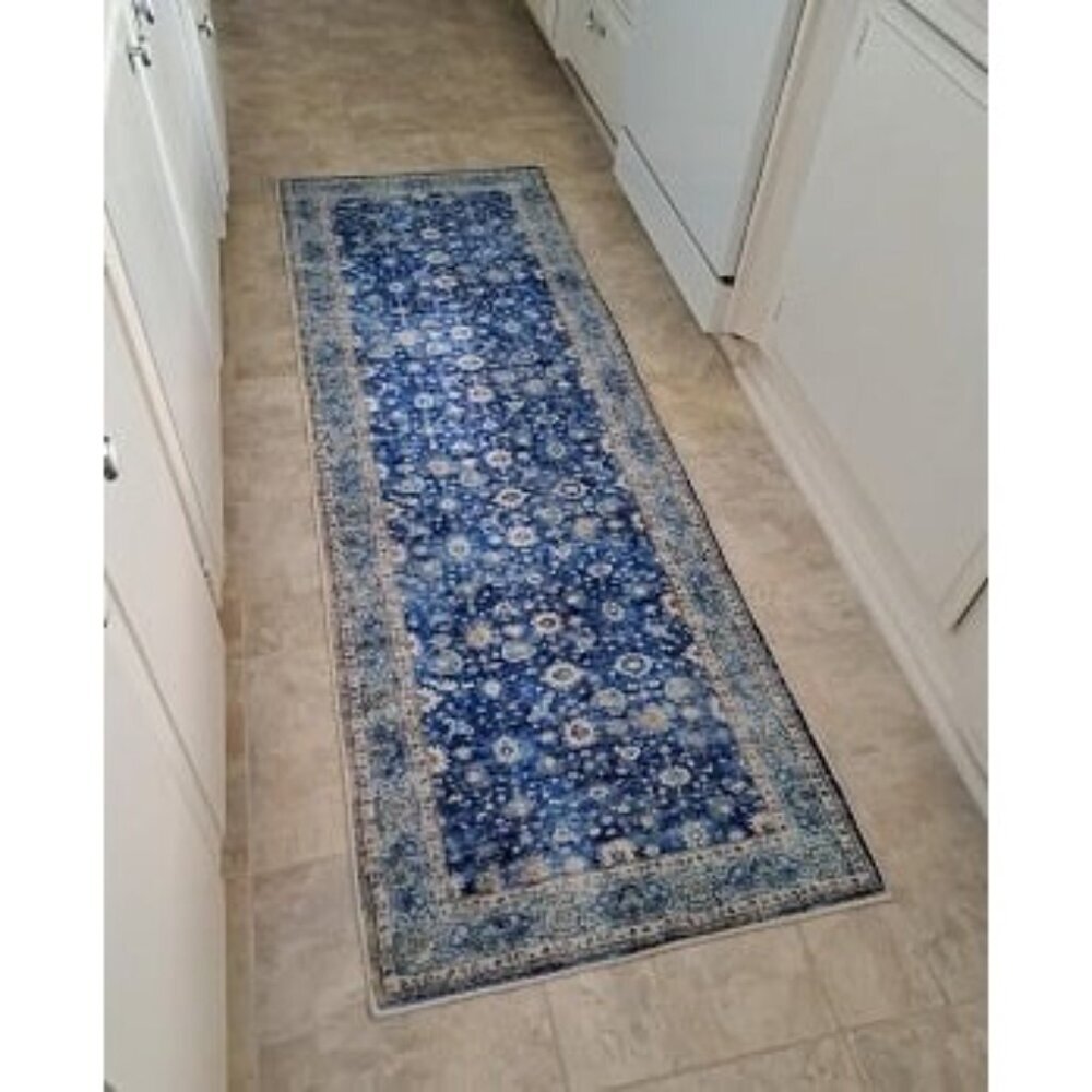 Runner Rug 2'x6' Hallway Runner Rug Washable Boho Rug Soft Area Rug Non-Slip Non - Picture 2 of 2